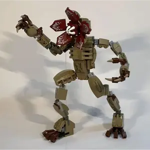 34CM GSBAN MOC Movie Strange Chomper Orchid Monster 419 Pieces of Building Blocks Children's Toys Educational Toys Holiday Gifts