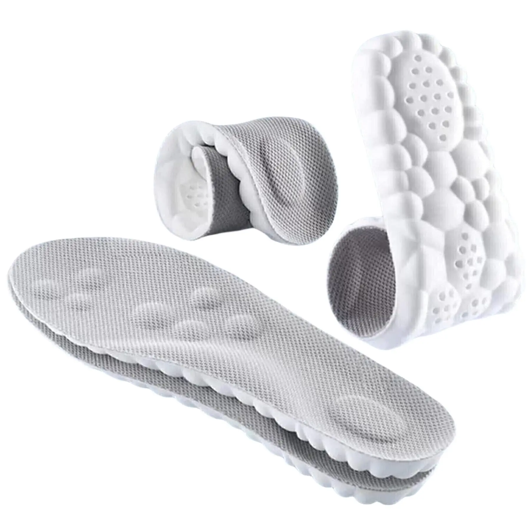 Cloud 4D Orthopedic Insoles for Men & Women - Plantar Fasciitis, Sports Shoes, Anti Fatigue, Shock Absorption, Foot Pain Relief