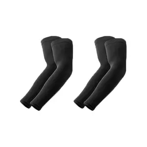 2 Pair Cooling Arm Sleeves,Arm Sleeves Breathable, Stretchable, QuickDrying For Sports & Daily Use, Unisex lce Fabric, Elastic Fit, SunProtection Accessory For Summer Activities, Cycling, Arm Compression Sleeves