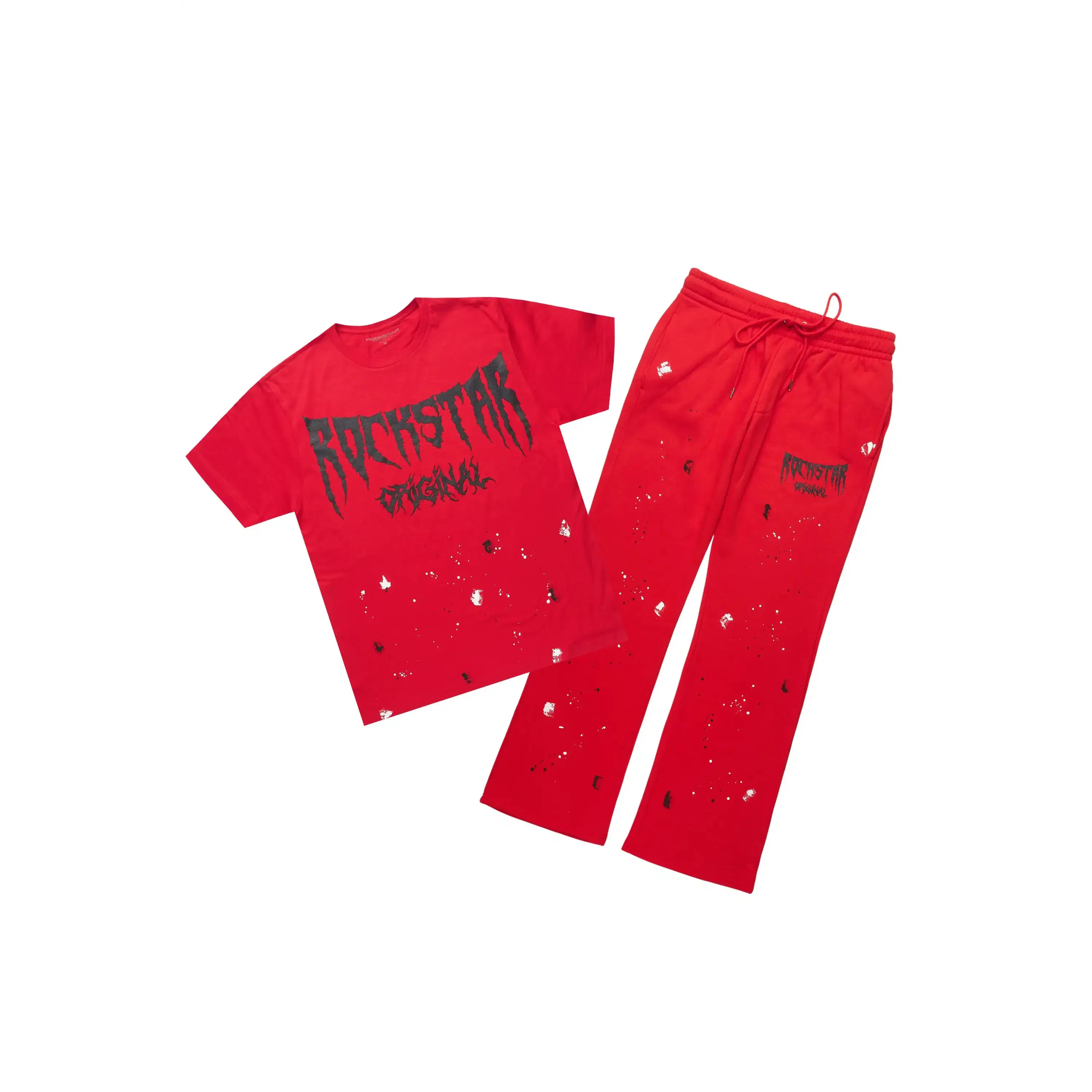 Twinkle Red/Black T-Shirt/Relaxed Track Set