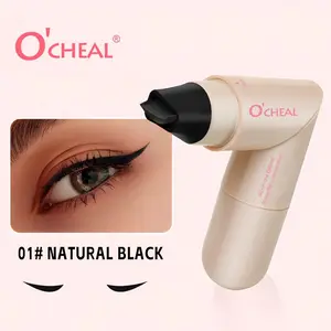 Smooth Dual-Ended Eyeliner Pen, Quick-Dry Non-Bleed, Perfect for Beginners, Heart Stamp Design, and Colors