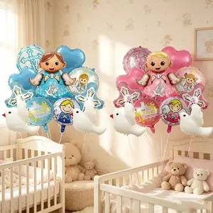 11-Piece Balloon Set for Baptism, Party Decoration for Boys and Girls, Perfect Celebration Supplies, Bright Colors, Fun Shapes