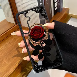 Magnetic Phone Case for Samsung Galaxy S26 S23 Ultra S24 Plus S25 S22+ Floral Dream Glow Pattern TPU Non-Yellowing Shockproof Anti-Scratch Stylish Smartphone Cover