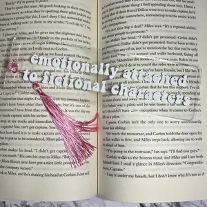 Emotionally Attached to Fictional Characters Bookmark | Custom Acrylic Bookmark | Booktok | Gifts for Book Lover | 2024 Reading Challenge