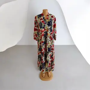 	Long Boho Indian Dress One Size Fits All | Elegant Summer Style