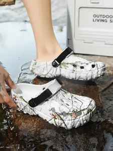 Unisex Outdoor Fashion Sandals, Eco-Friendly Eva Material, Casual Beach Slippers, Sizes 36-47, Comfortable and Durable