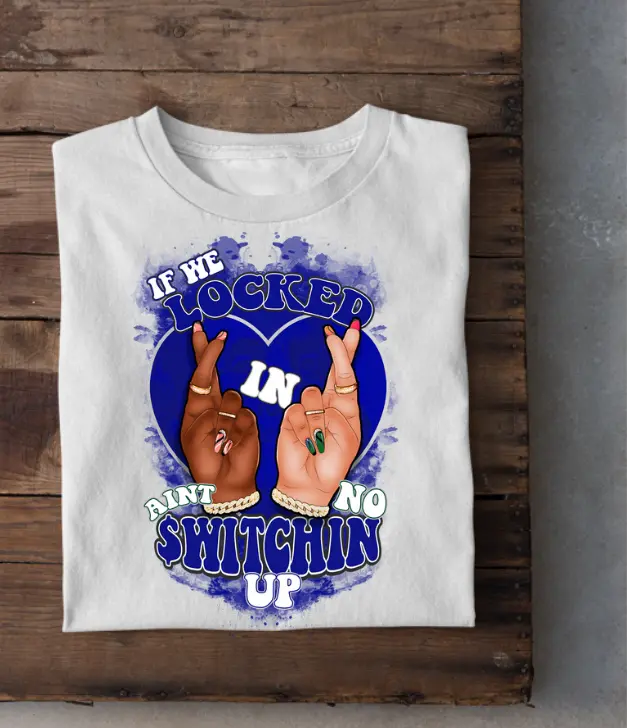 Aint No Switchin Up (Blue) | Classic | Custom Cartoon | The Real Shirt Plug ™