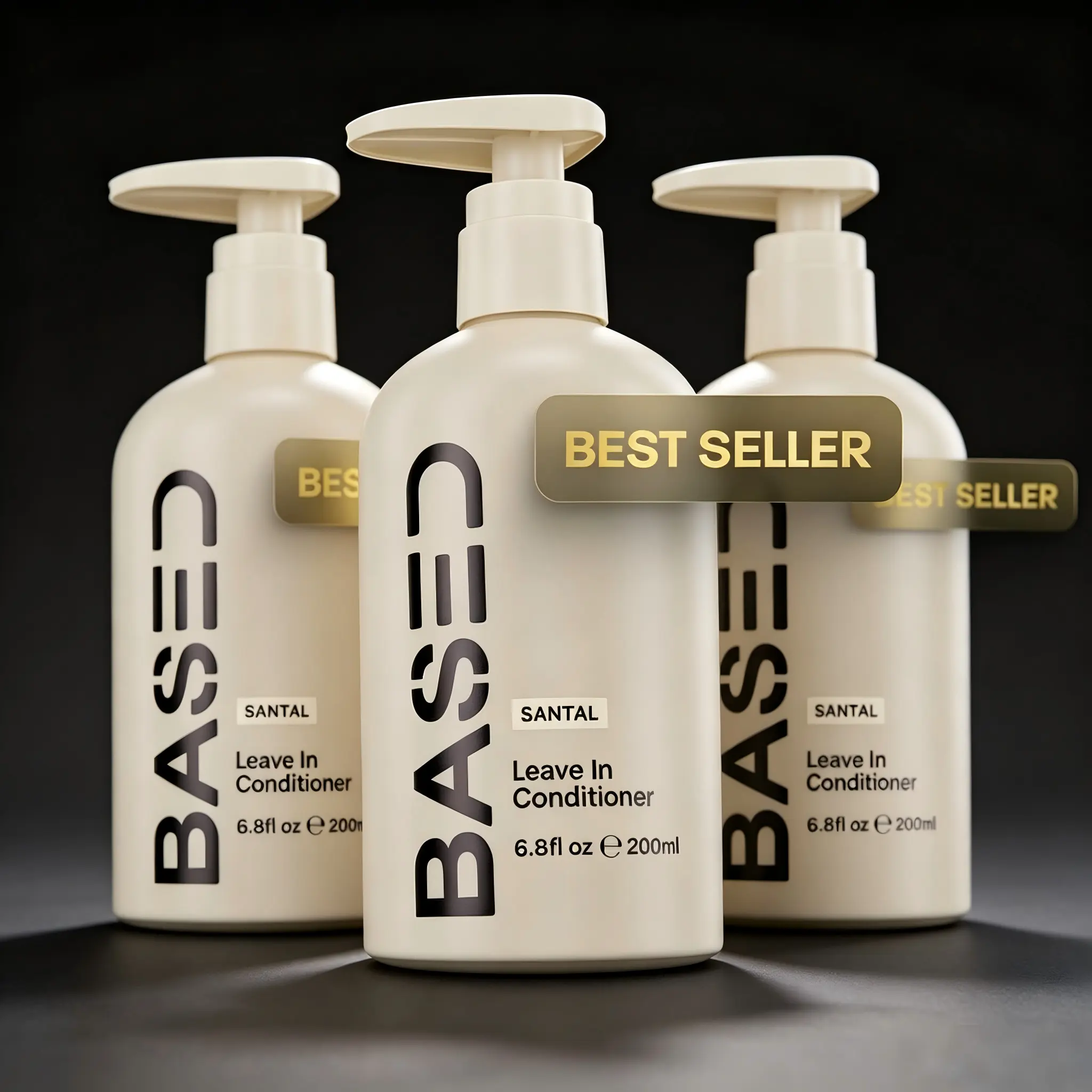BASED Leave-in Conditioner, Lightweight Daily Hair Moisturizer, Smoothing Hair Care for Dry Frizzy Hair
