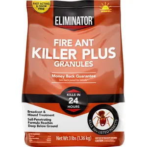 3 lb Fire Ant Killer Granules for Lawns & Yards, Fast-Acting Outdoor Insect Control for Fire Ants and Over 50 Listed Insects, Covers Up to 2,500 Sq Ft