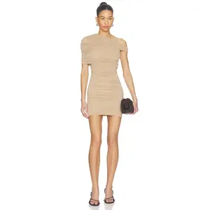 Ronny Kobo Cicilia Dress in Nougat