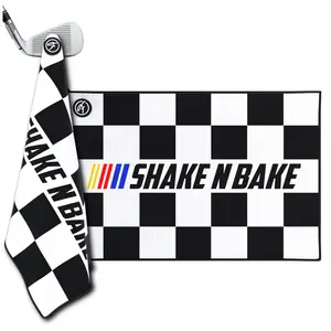 Fore Show Magnetic Golf Towel (Shake N Bake) Waffle Microfiber with Magnet for Golf Bags, Carts & Clubs - 24” x 16” Funny Golf Gift Accessory For Men