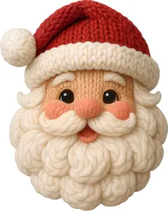 DTF Transfer – Yarn Santa Face C