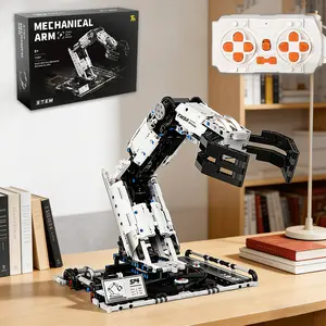 Remote-Controlled Robotic Arm Construction Set, 784-Piece STEM Educational Toy with 8-Way Control, Building Blocks Assembly Kit for Ages 8-14 and Adults, Mechanical Building Toy for Boys and Girls