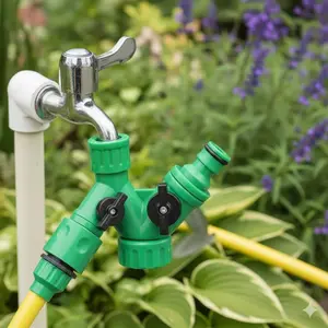 Leak-Proof High-Pressure Water Pipe Connector, Quick-Install Dual-Outlet Splitter for Kitchen & Bathroom, Corrosion-Resistant Burst-Proof Tee Fitting, Flow Divider Adapter