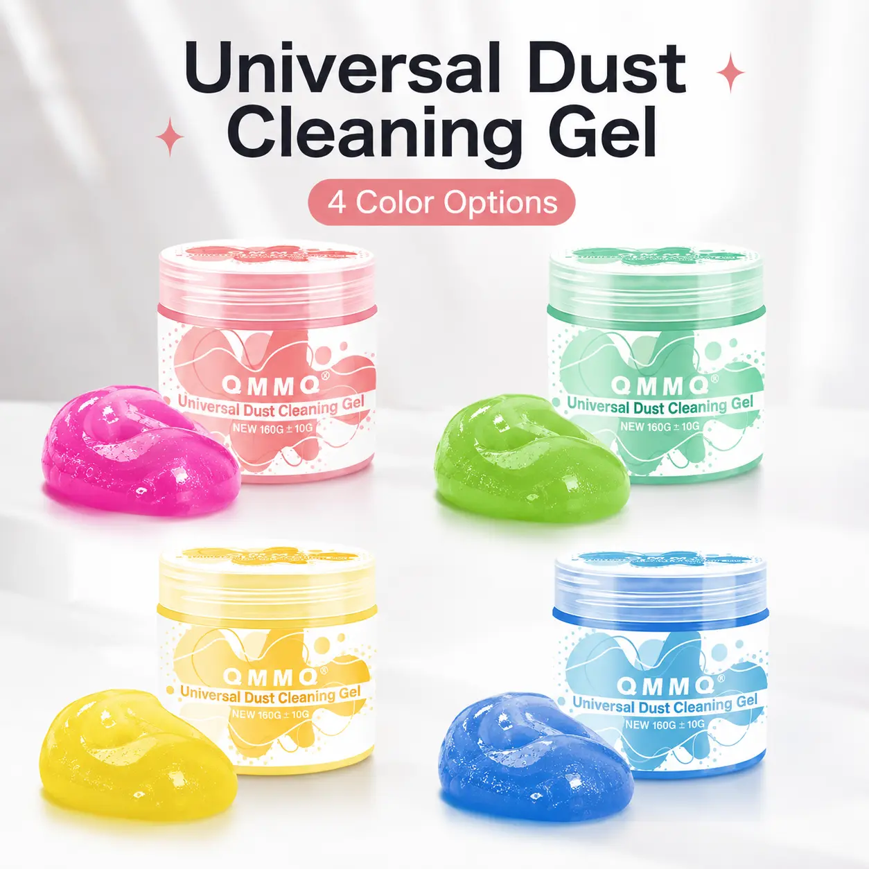 Car Cleaning Gel Dust Remover, Reusable Cleaner Putty for Air Vents, Dashboard, Cup Holders, Keyboard, Electronics & Hard-to-Reach Areas