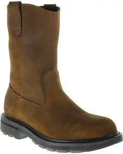 Wolverine Men's Nubuck Wellington Pull On Work Boot Steel Toe - W04707