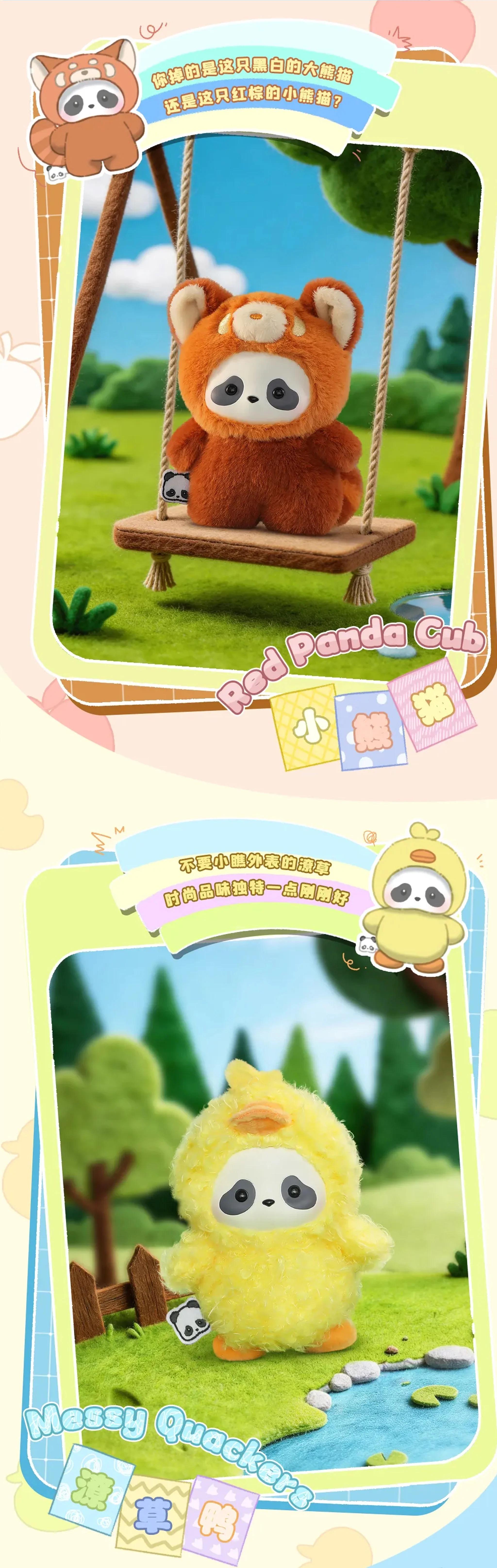 PANDA ROLL The Zoo In Hands Plush Series Blind Box