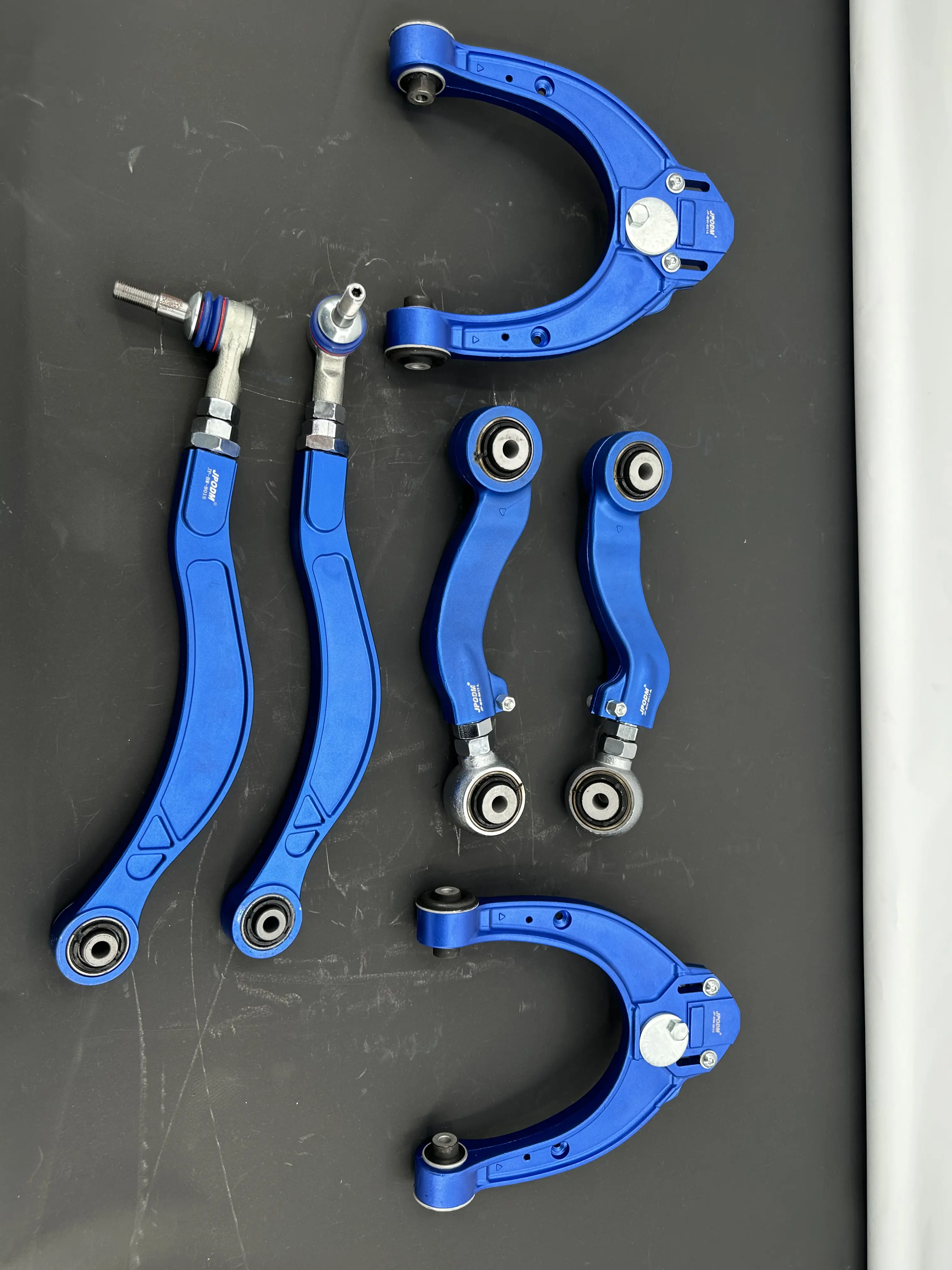 6 Pcs Aluminum Adjustable Front & Rear Control Arms For BMW 5 F10 F11 6 F12 F13 7