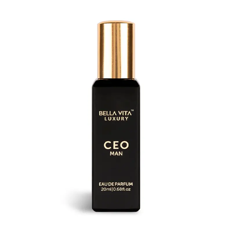 BellaVita Luxury's CEO Man - 20 ml |  Eau De Parfum | Lemon, Lavender, Tonka & Agarwood | Long Lasting Perfume for Men | Mini Perfume | 0.7 Fl.oz