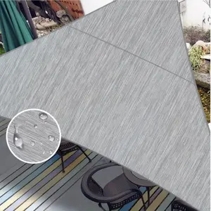 1pc 600D Heavy Type Solution-Dyed Polyester Waterproof Triangle Sun Shade Sail Canopy UV Resistant For Outdoor Patio Garden Backyard Linen Style With High Color Fastness