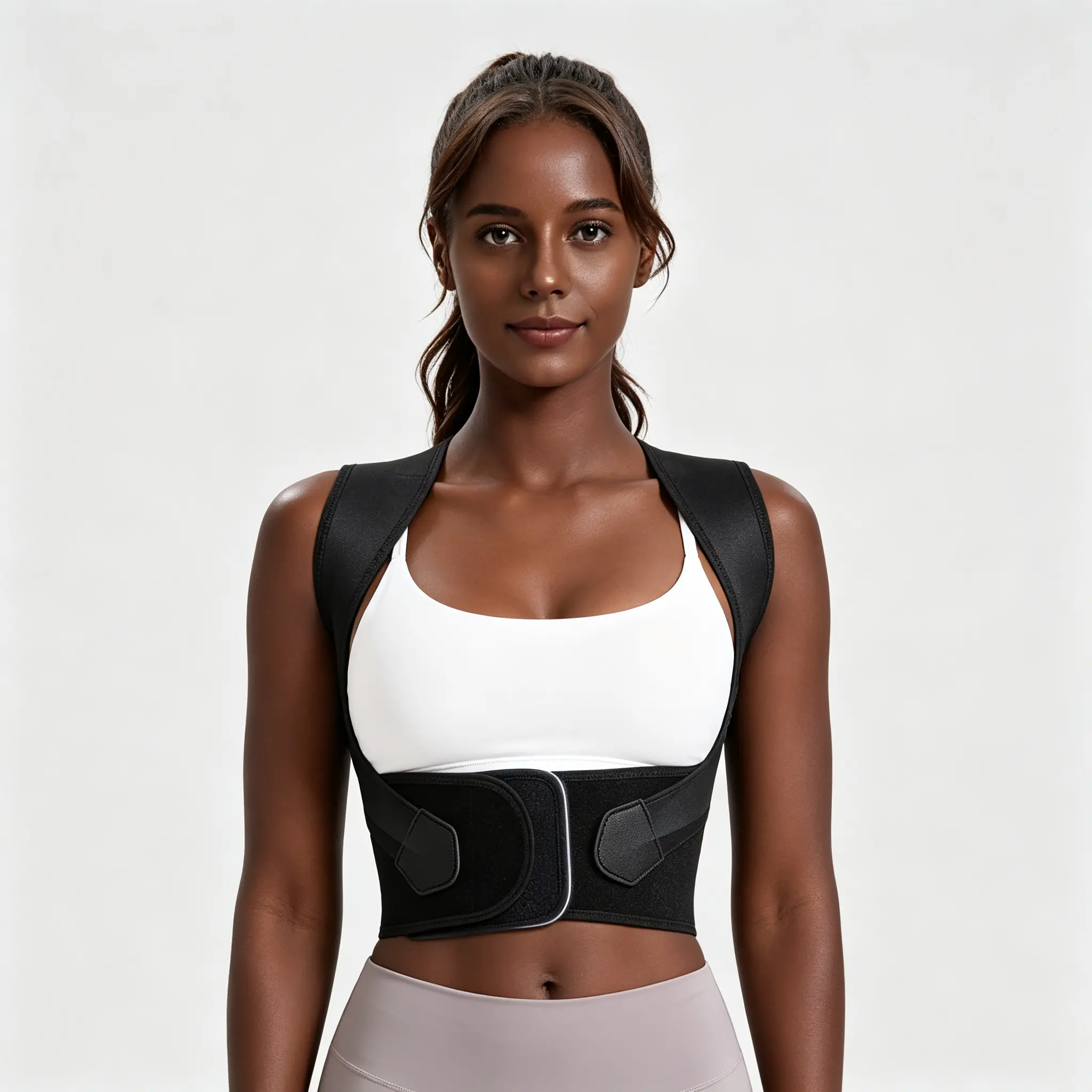 Posture Corrector Back Brace - Adjustable Shoulder & Lumbar Support for Women Men, Comfortable Breathable Back Straightener for Posture Improvement, Pain Relief, Office & Home Use Posture Correction Back Support Strap