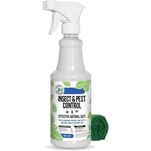 Peppermint Oil Insect Repellent Spray - 16 oz Plant-Based Extra-Strong Formula for Indoor, Outdoor Bug Control of Spiders, Ants, Roaches