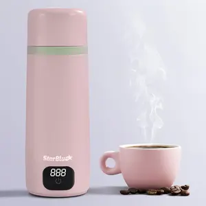 StarBlue Portable Travel Kettle PinkStarBlue Portable Travel Kettle Pink, 350ml, Water Kettle Electric with Global Voltage, 6 Temperature Modes, ℃/℉ Switchable Display, Compact Water Boiler for Home and Office 100-240V 50-60Hz 250-300W