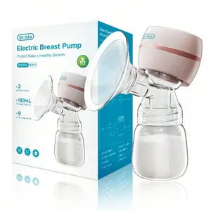 Electric Silent Breast Pump Massager, Rechargeable Portable Baby Breastfeeding Collector, Unisex, 180ML Volume Capacity, Wearable Breast Pumps