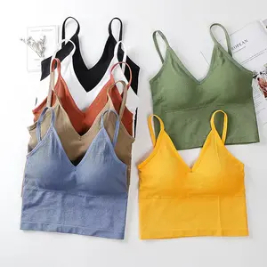7-Pack Stretchy Sleeveless Crop Tops - Ribbed Tank Tops for Women, Assorted Colors, Casual Style, Comfort Fit, Multicolor Short Fabric Knit Womenswear