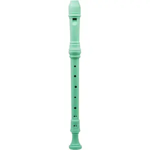 Alto Recorder Baroque style  style F Key 8 Holes Soprano Recorder for Beginners  students (Light green)