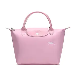 Longchamp Le Pliage Club 23 Small Foldable Tote Bag in Pink for Women