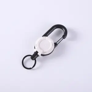 Wire rope easy to pull buckle High rebound telescopic buckle Outdoor keychain Anti-lost mountaineering buckle Easy to pull