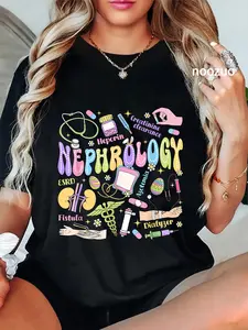 100% Cotton Nephrology Life Easter Day Dialysis Tech Nephrology Nurse T-Shirt