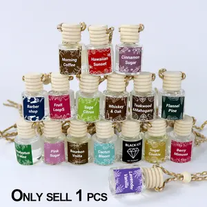 1 bottle, aromatherapy air freshener, hanging aromatherapy oil diffuser, refillable aroma diffusing bottle, Car interior diffusers, suitable for home, cars, and offices, with multiple fragrances, Aromatic Citrusy Scent