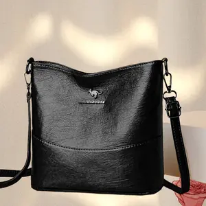 Vintage PU Leather Shoulder Handbag for Woman with Adjustable Shoulder Strap  Daily Minimalist Crossbody Bag