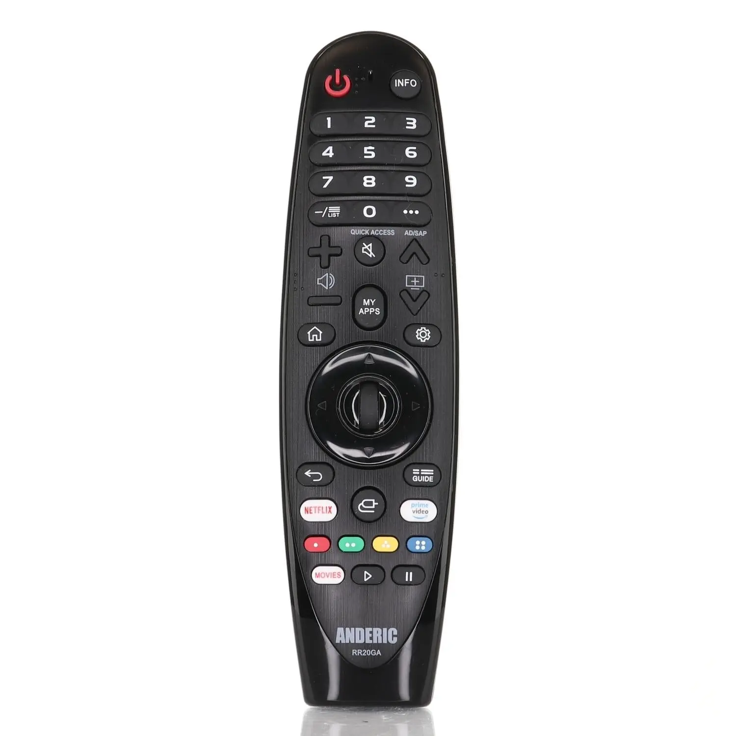 Anderic RR20GA Replacement Magic Remote Control for all LG Smart TVs | No Voice/Mouse Function | AN-MR20GA, AN-MR19BA, AN-MR18BA