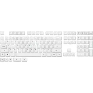 AegisSil Keycap Set,  Material, Cherry Profile, 113 , 65%/75%/96%/Full Size, Custom Keyboard Keycaps Set for Cherry MX, Kailh, Outemu, Gateron Mechanical Gaming Keyboard (White)