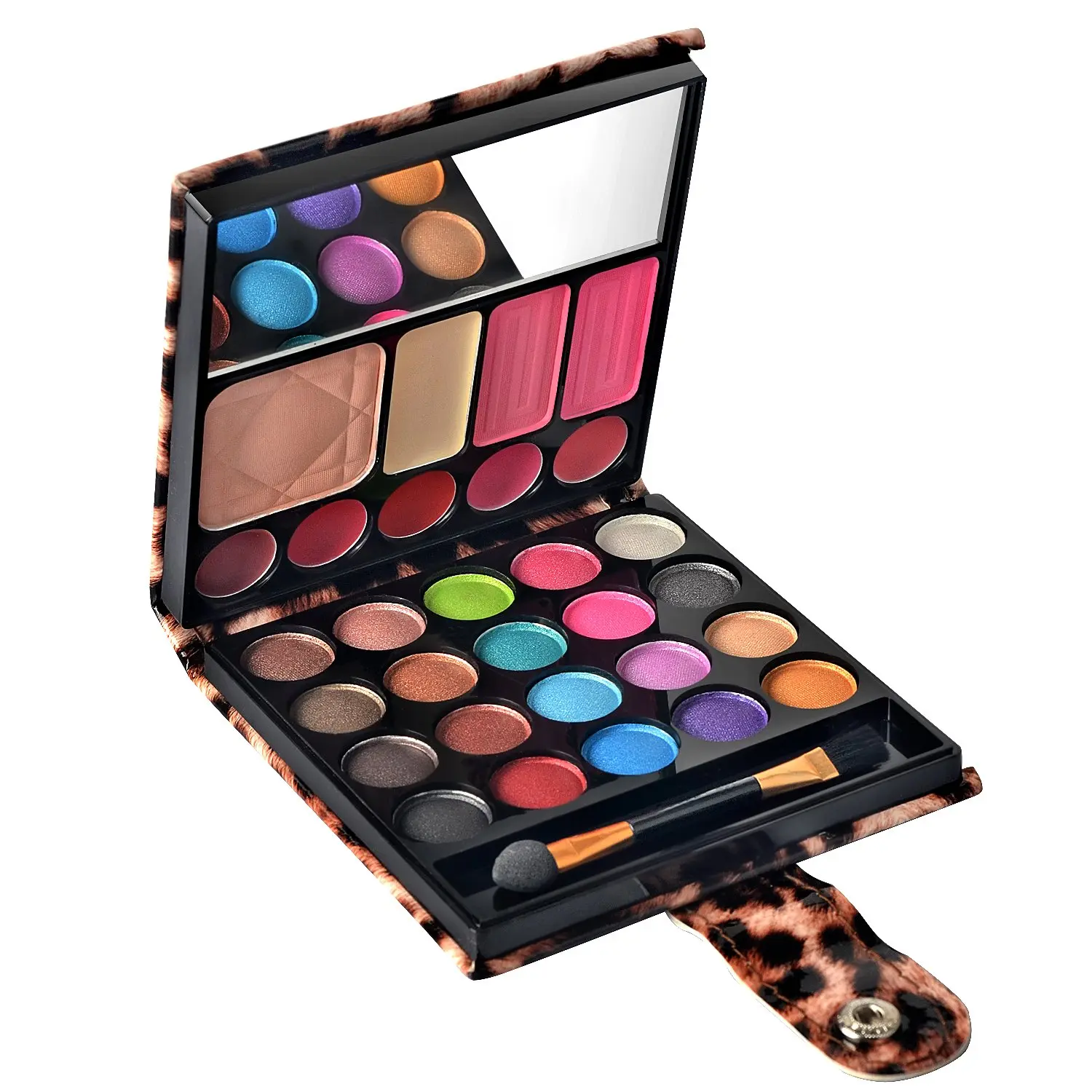 Professional Cosmetic Makeup Kit with Eyeshadow Palette, Lip Product, Blush, and Concealer