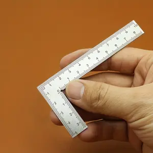Mini Square Stainless Steel L-shaped Double Sided High Precision Scale Multifunctional Thickened Corner Ruler Measuring Tool For Leather Design
