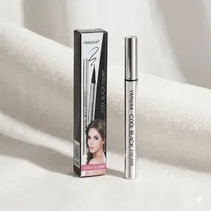 Yanina Cool Black Eyeliner Pen - Long-lasting 24-hour Smooth Application, Lightweight, Waterproof, Vegan, Cruelty-free Makeup Tool