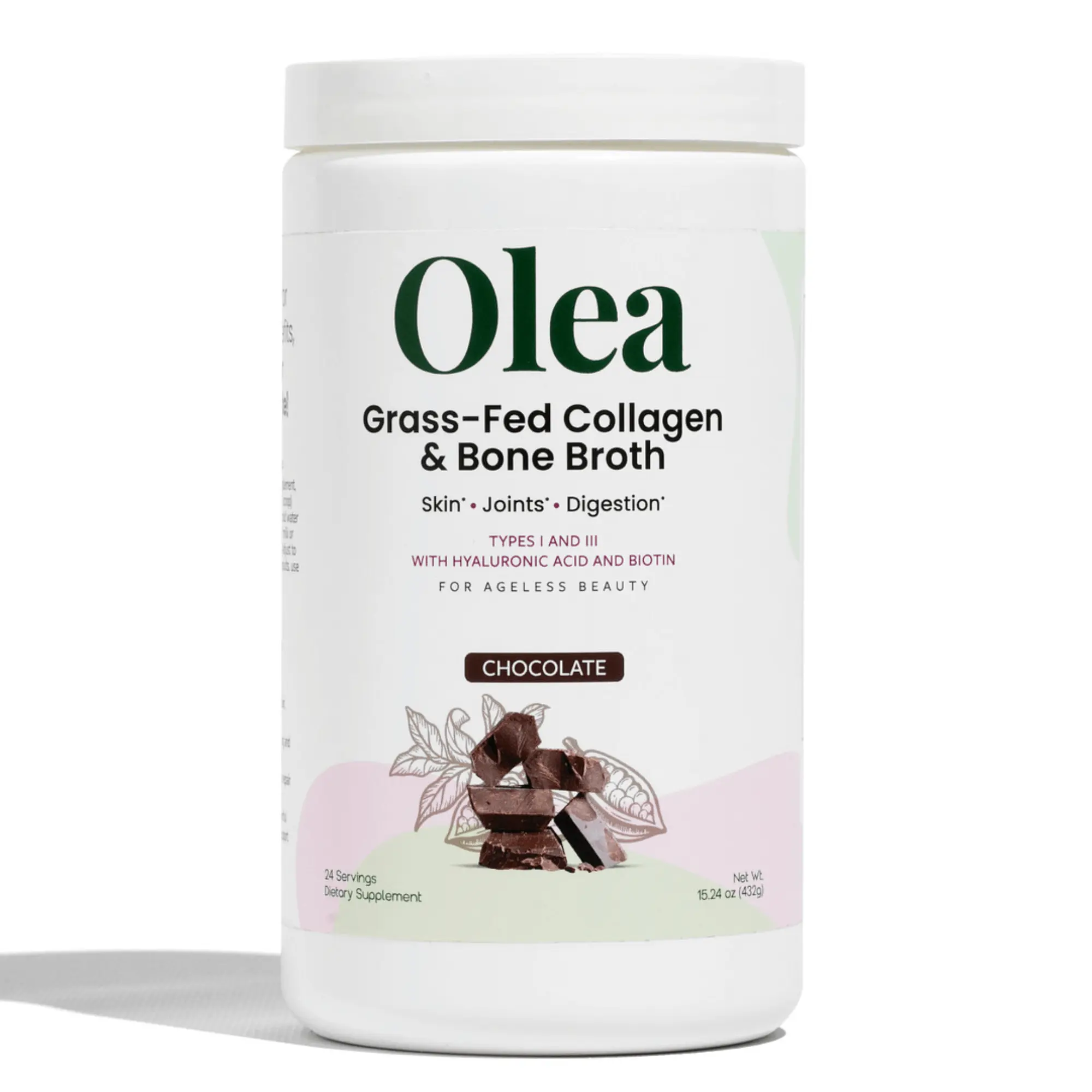 Collagen & Bone Broth | Beauty + Gut Support | MSM + Glucosamine + Hyaluronic Acid + Biotin | 13.5g Protein Collagen Peptide Probiotic Dietary Supplement