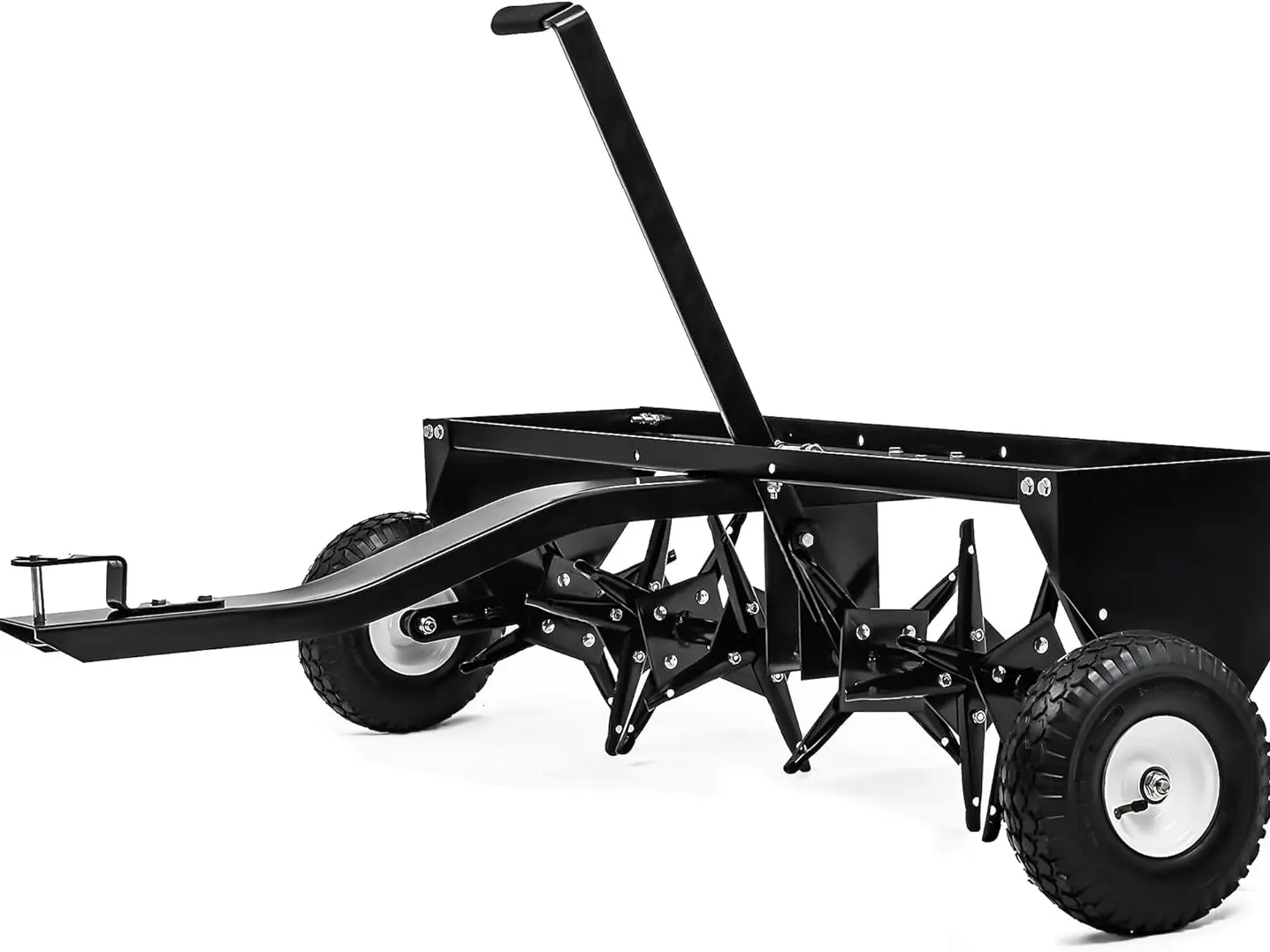 【fathersdaygift】OEDRO 40" Tow Plug Lawn Aerator with Universal Hitch for Lawn, Farm and Garden, Black Grass Trimmer Handle Grass Trimmer Accessories Tool Kit