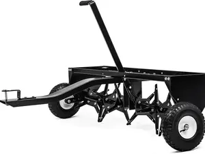 OEDRO 40" Tow Plug Lawn Aerator with Universal Hitch for Lawn, Farm and Garden, Black Grass Trimmer Handle Grass Trimmer Accessories Tool Kit