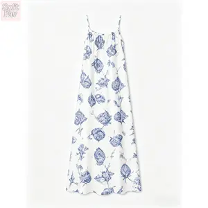 SoftFav 2026 Elegant Women's Summer Dress, Womenswear, V Neck Fitted A-Line Batwing Sleeve, Floral Print, Leaf, Casual Fashion Style, Perfect for Daily Wear & Special Occasions, Casual Chic Dress