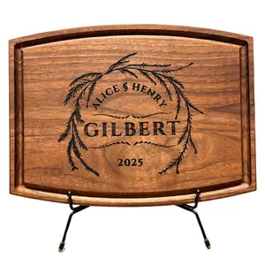 Personalized Engraved Cutting Board, Customized Wood Charcuterie Board, Customized Housewarming and Anniversary Present for Couples, Best Custom Wedding Gift, Bridal Shower and Engagement Present Idea