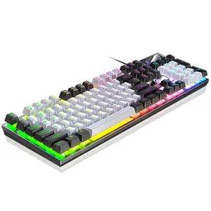 104 Keys Gaming Keyboard - Backlit USB Wired Computer Peripheral Mother's Day Gift