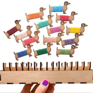 15 Piece Animal Shape Thread Bobbin Set for Embroidery and Yarn Decoration, Functional Line Organizer for Home Projects