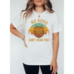 Labyrinth Ello Worm No Good Can't Hear You T-Shirt 80s Movie Graphic Tee Vintage Cult Classic Film Top Nostalgic Worm Illustration Apparel Funny Retro Cinema Statement Shirt Whimsical Fantasy Character Graphic Tee