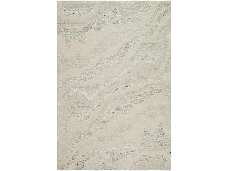 Livabliss DVN2303-23 Hand Tufted Artisanal Wool-Cotton Blend Divine Rectangle Mat - 2'x3', Ash Metallic Silver, Soft Texture, Contemporary Decorative Rug, Home Decor Accent, Dry Clean Only, Indoor Area Mat