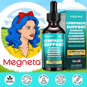 10-in-1 Lymphatic Drainage Drops: High-Potency 10:1 Extract | Bloat& Circulation and Immunity | With Dandelion, Burdock, and Echinacea | 30-Day Supply | Vegan and Faster Absorption Than Capsules